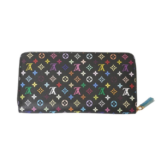 Louis Vuitton x Takashi Murakami Black Monogram Zippy Wallet