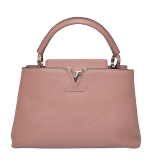 Taurillon Capucines MM Magnolia Handle bag Pink