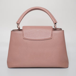 Taurillon Capucines MM Magnolia Handle bag Pink