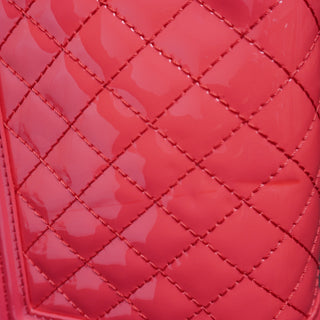 Boy Patent Quilted Medium Flap (Hot) Pink Handbag